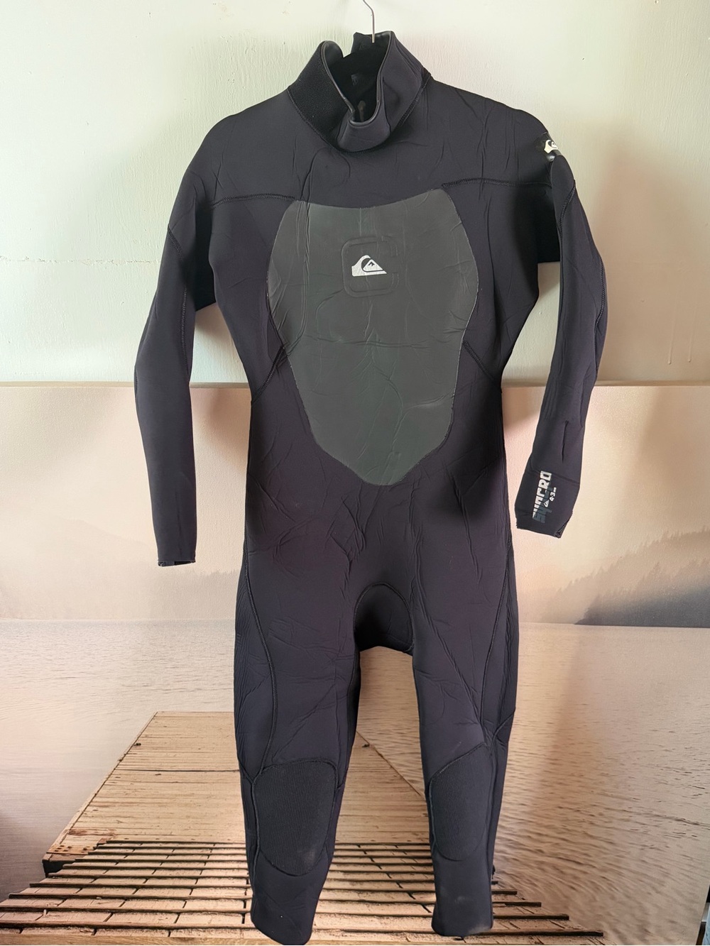Quiksilver Black One-Piece Full Wetsuit - LS